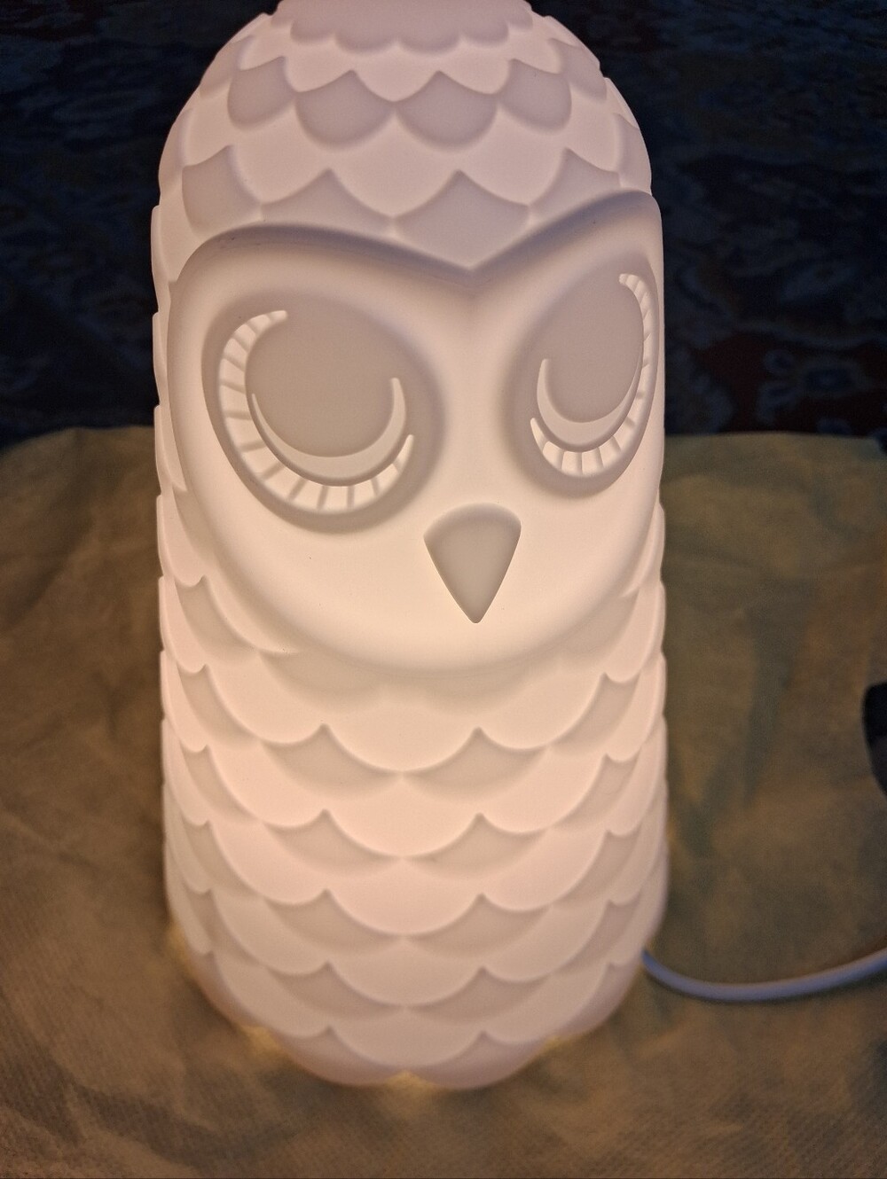 IKEA White Owl Night Light Accent Lamp